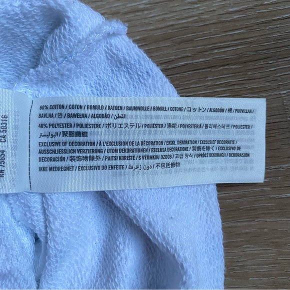 Hollister crewneck crop top long sleeve pullover tie dye soft lounge wear - Picture 8 of 8